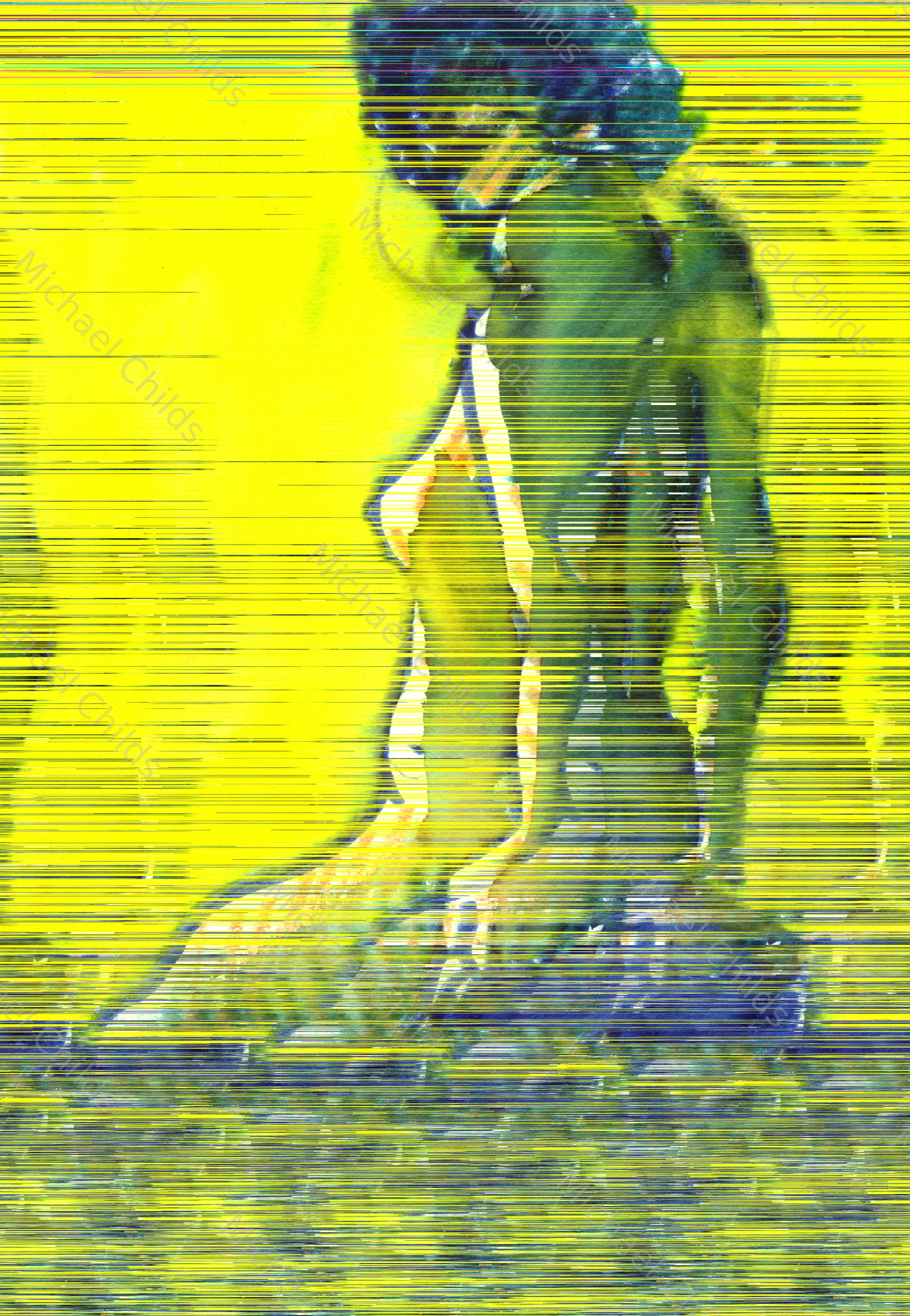 Yellow Blue Nude