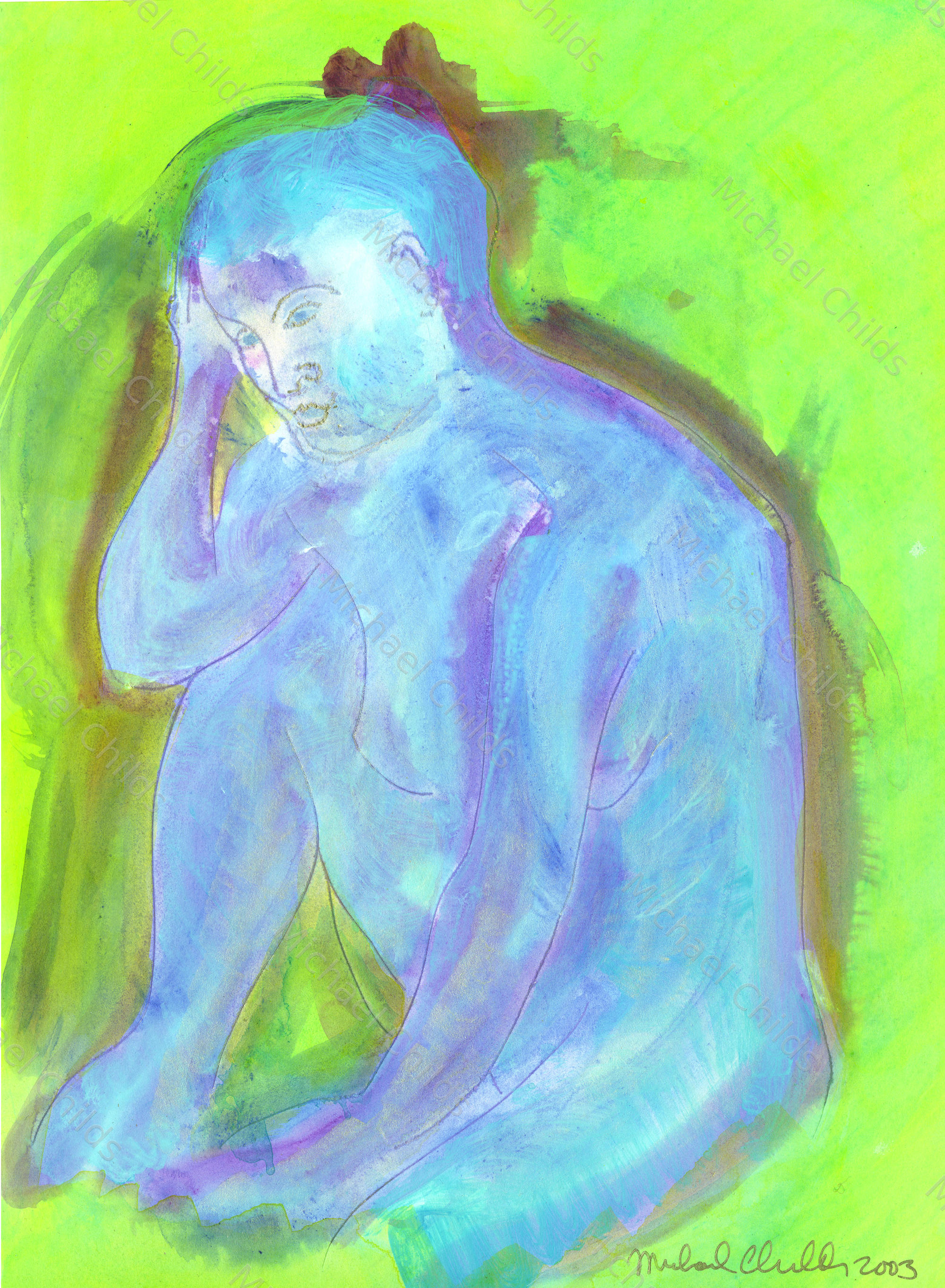 Seated and Thoughtful