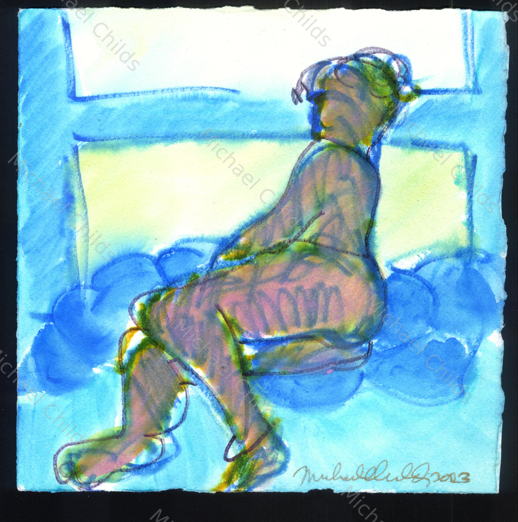 Nude in a Double Window