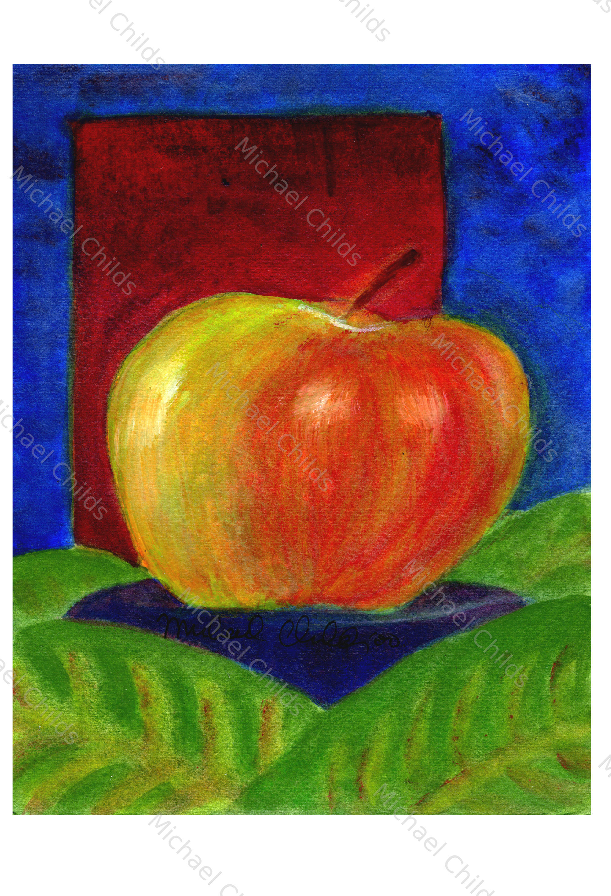 Apple on Green
