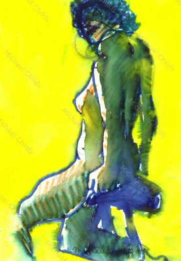 Yellow Blue Nude Web