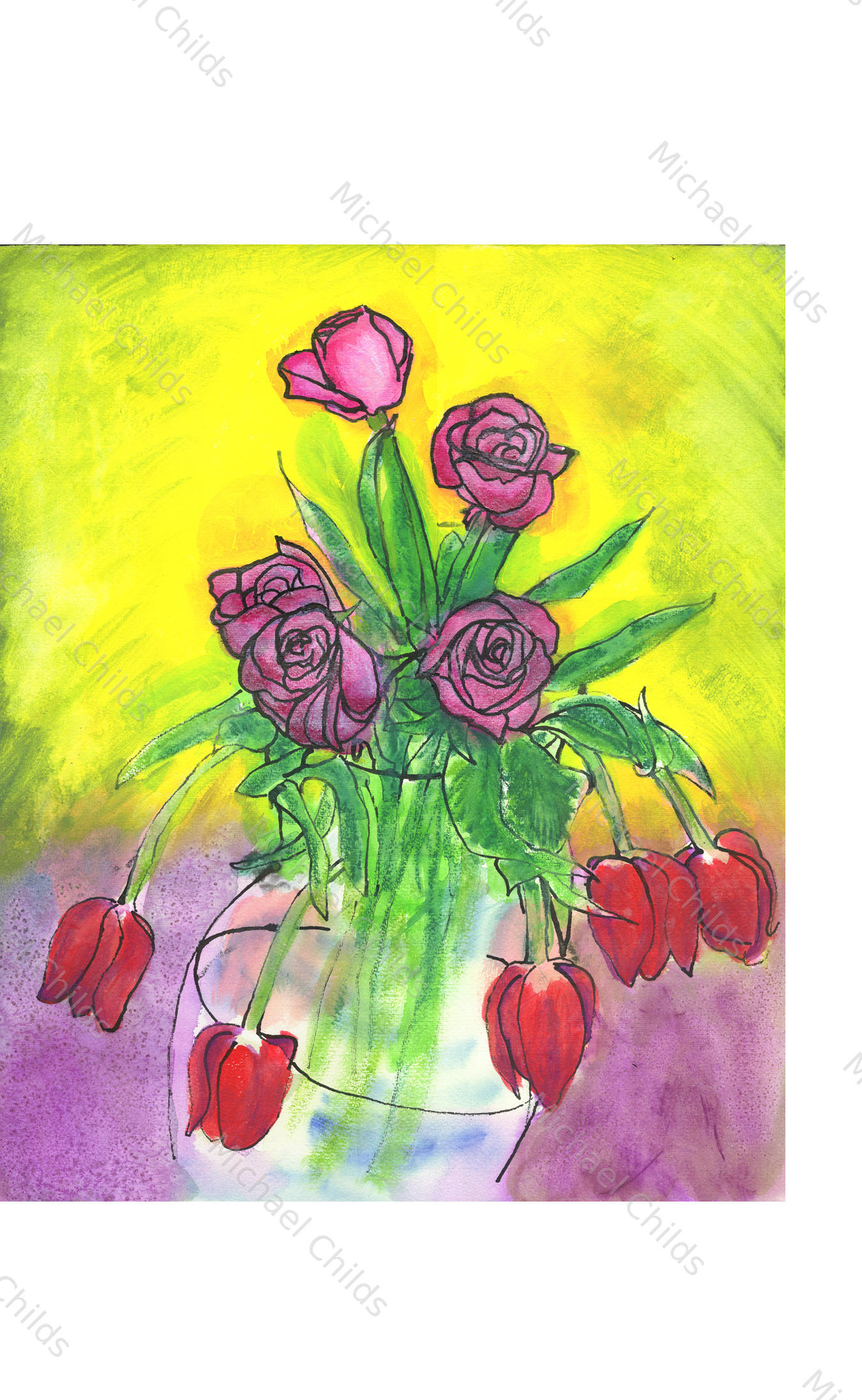 Roses Up Tulips Down