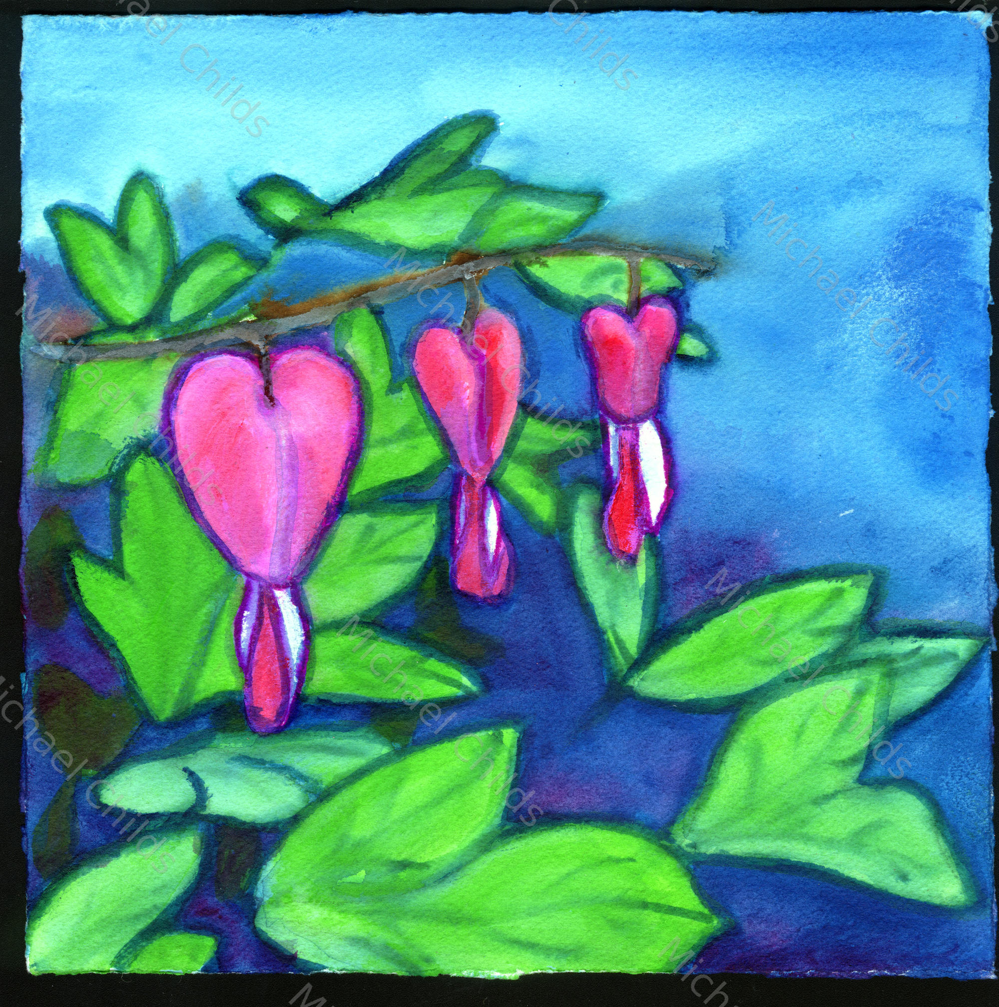 Bleeding Hearts and Sky