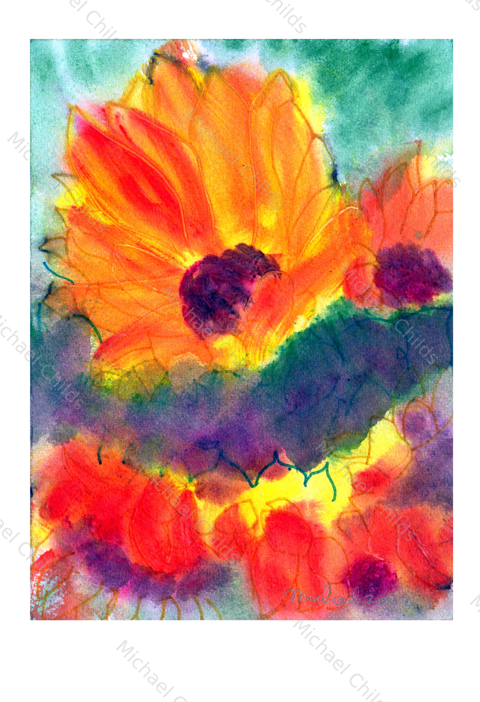 Flaming Sunflower