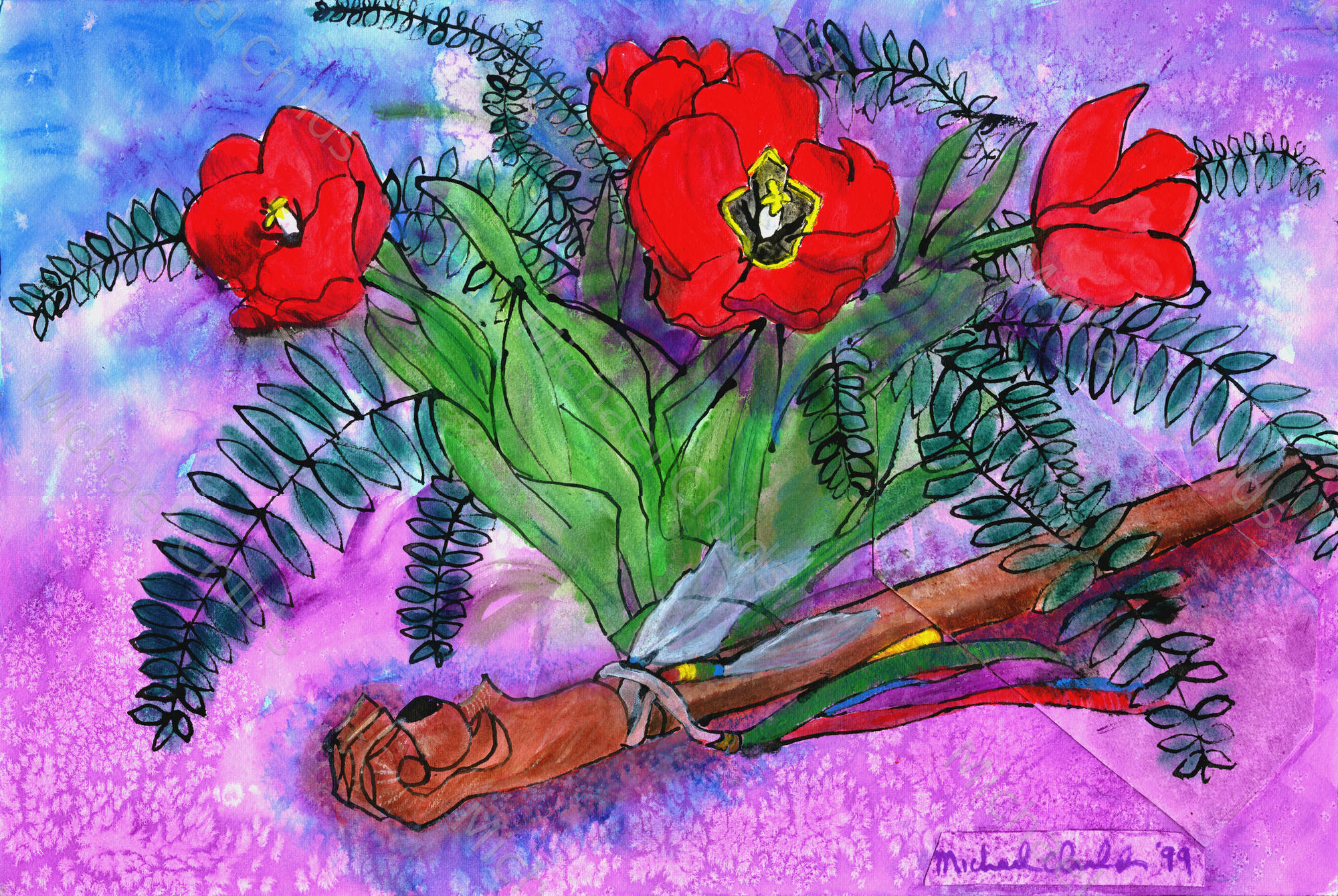 Tulips and Pipe