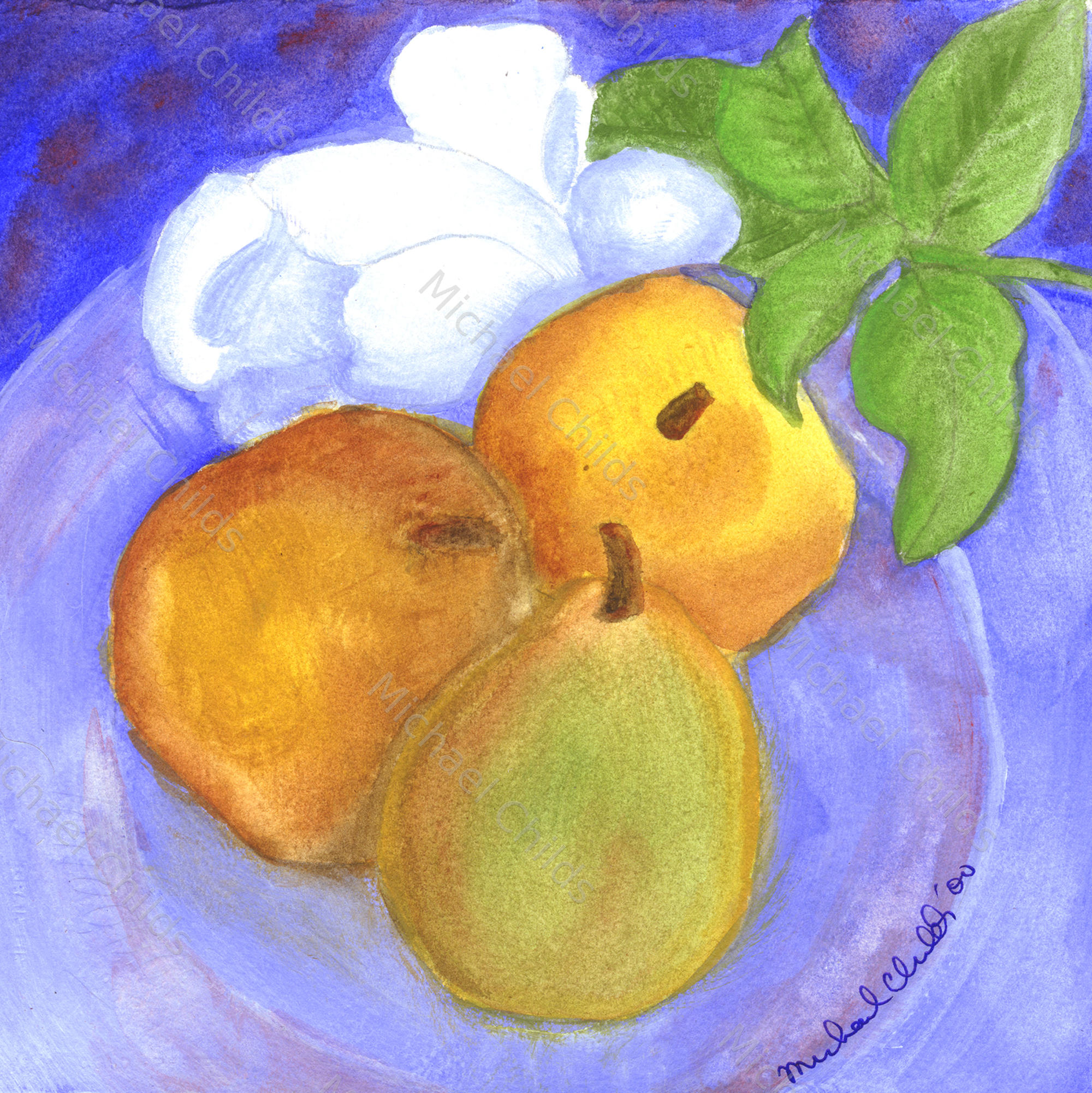Fallen Rose and Pears