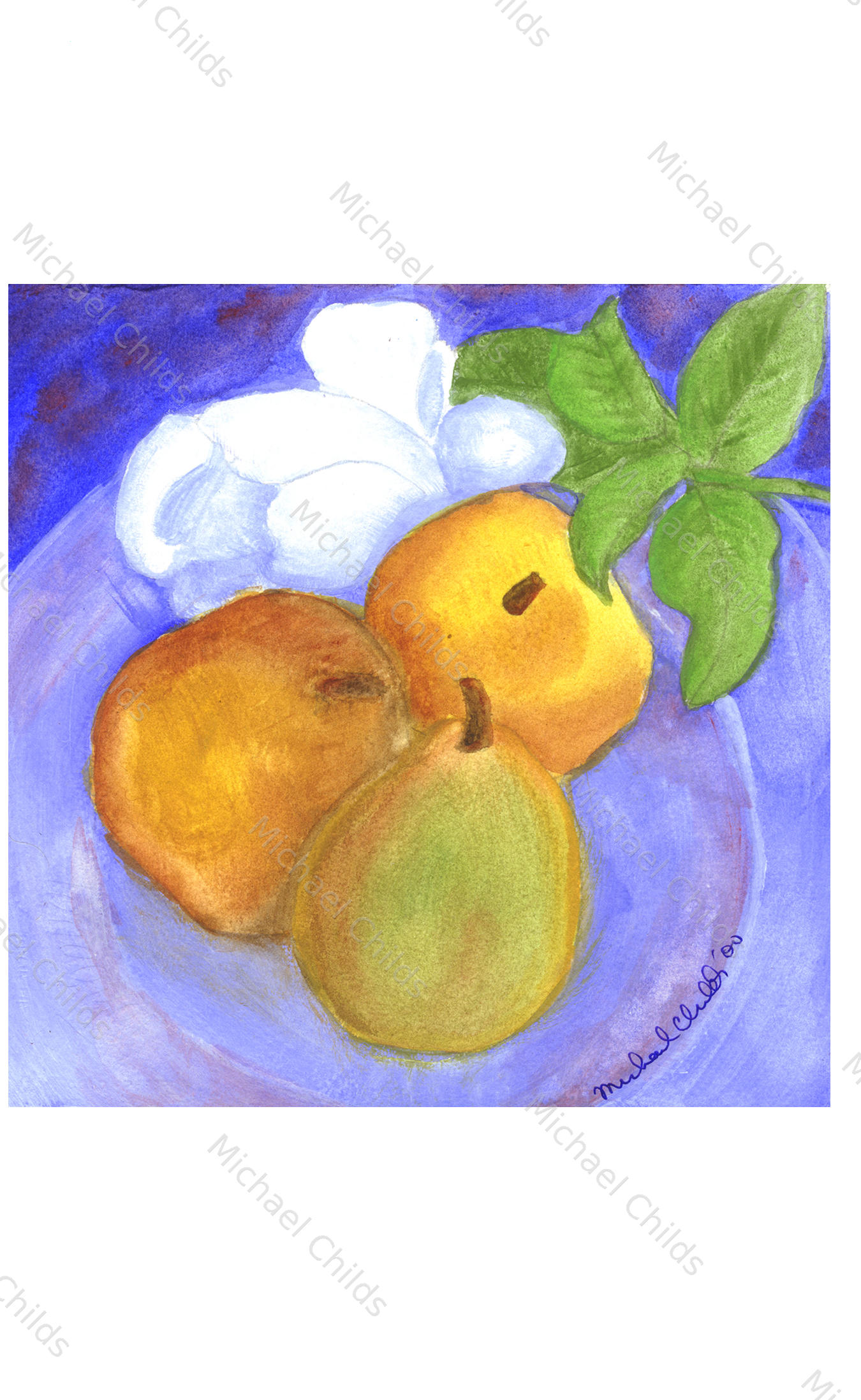 Fallen Rose and Pears