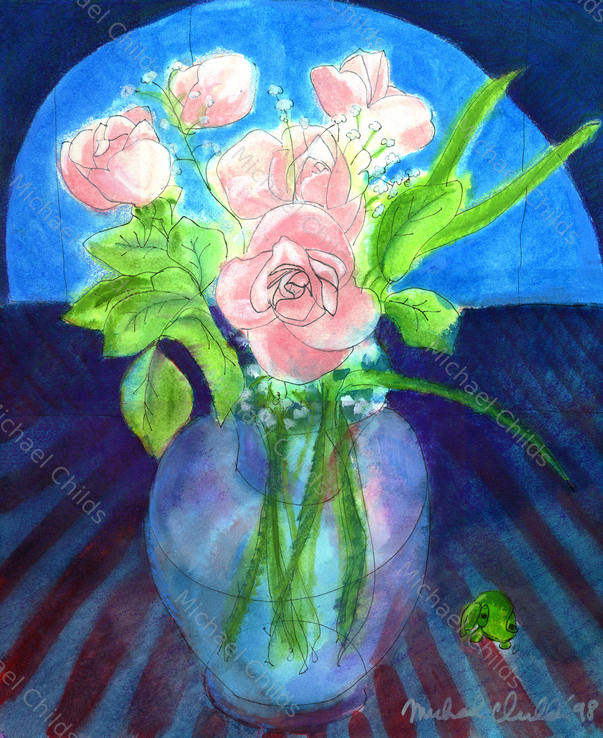 Roses Under the Arch