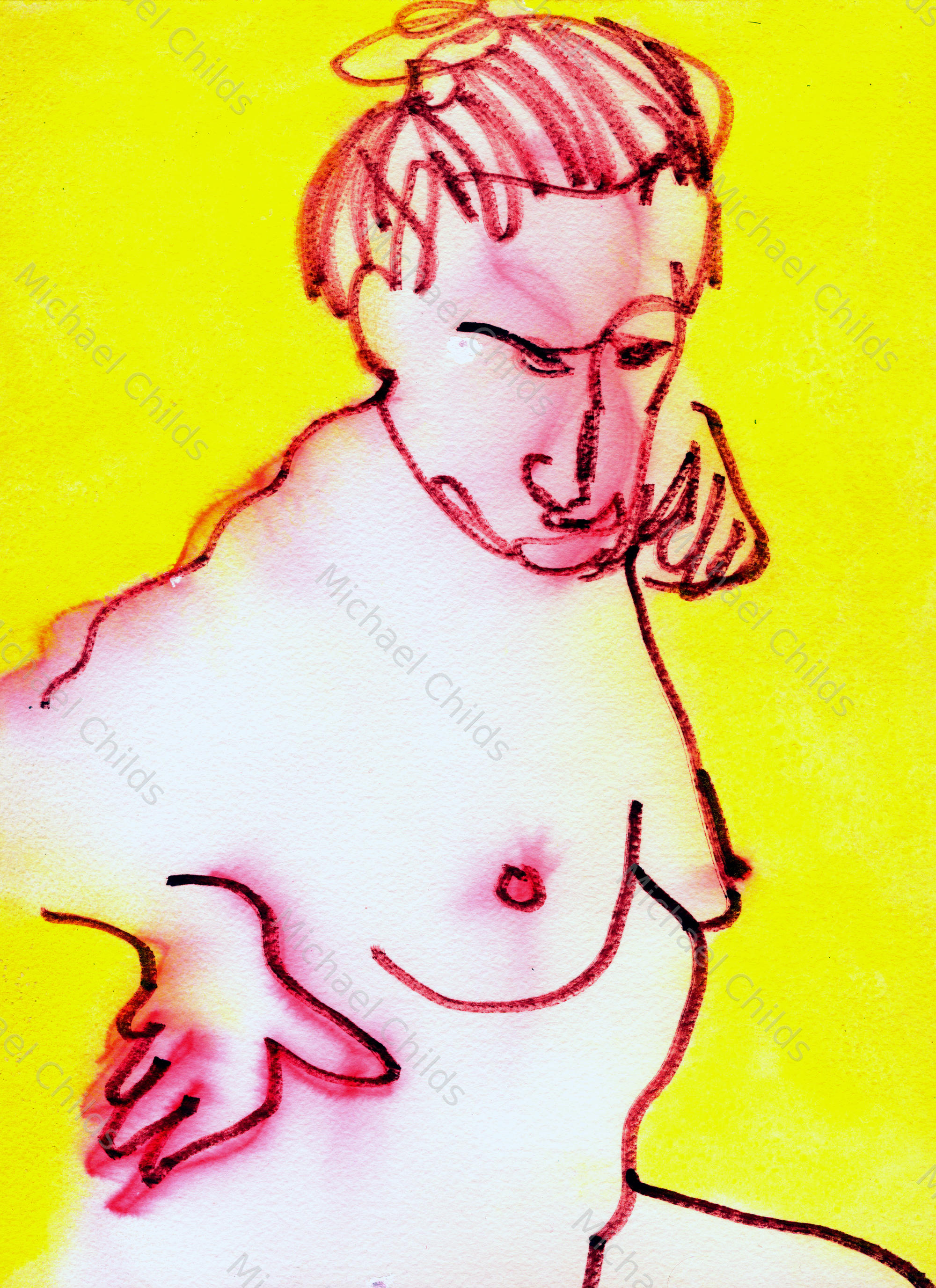 Yellow Red Nude