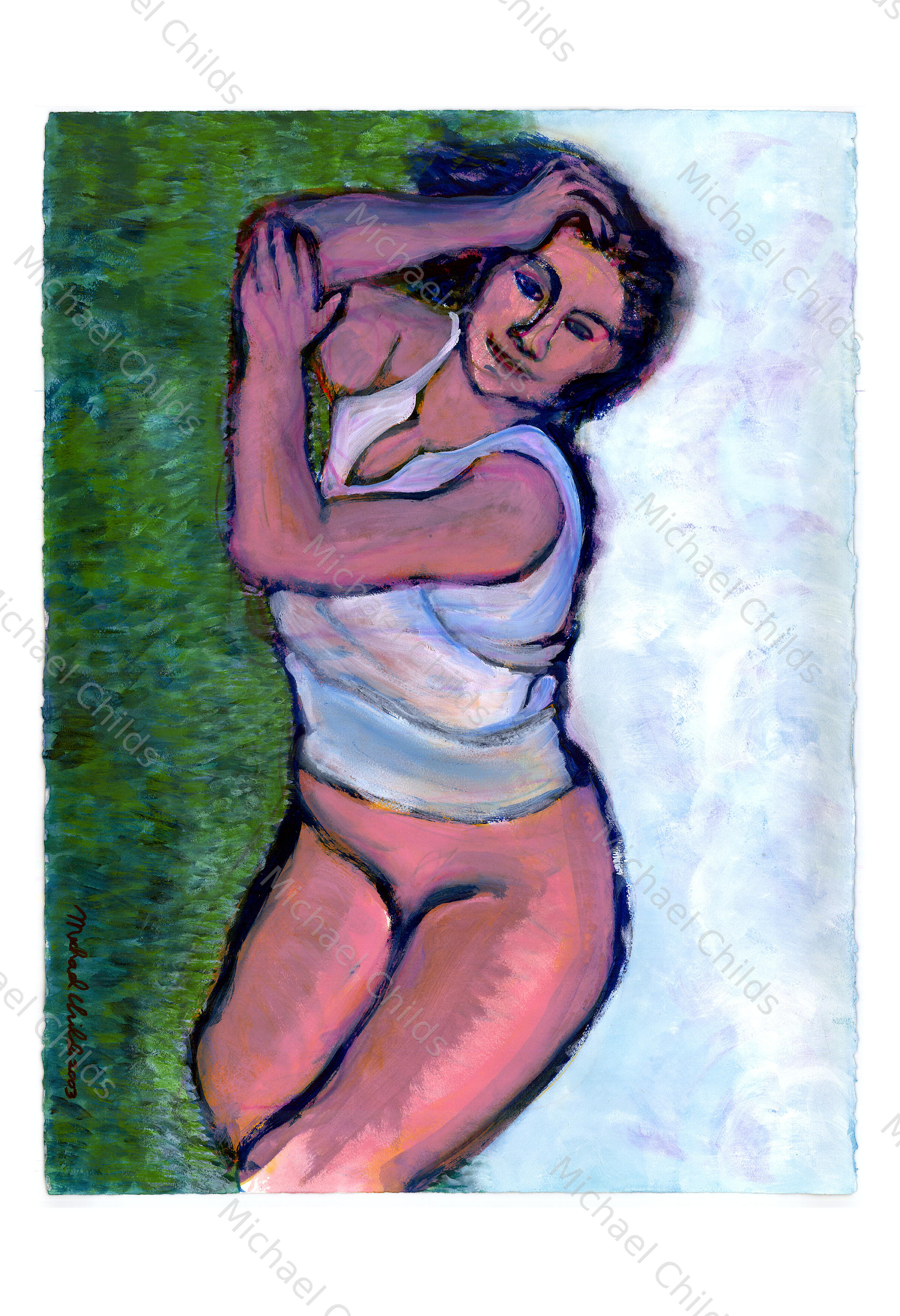 Woman on the Grass