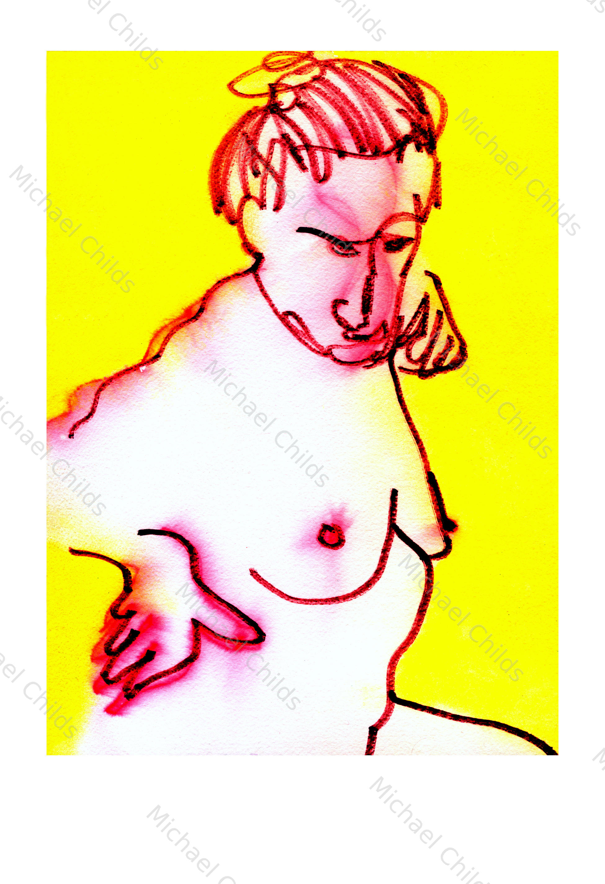 Yellow Red Nude