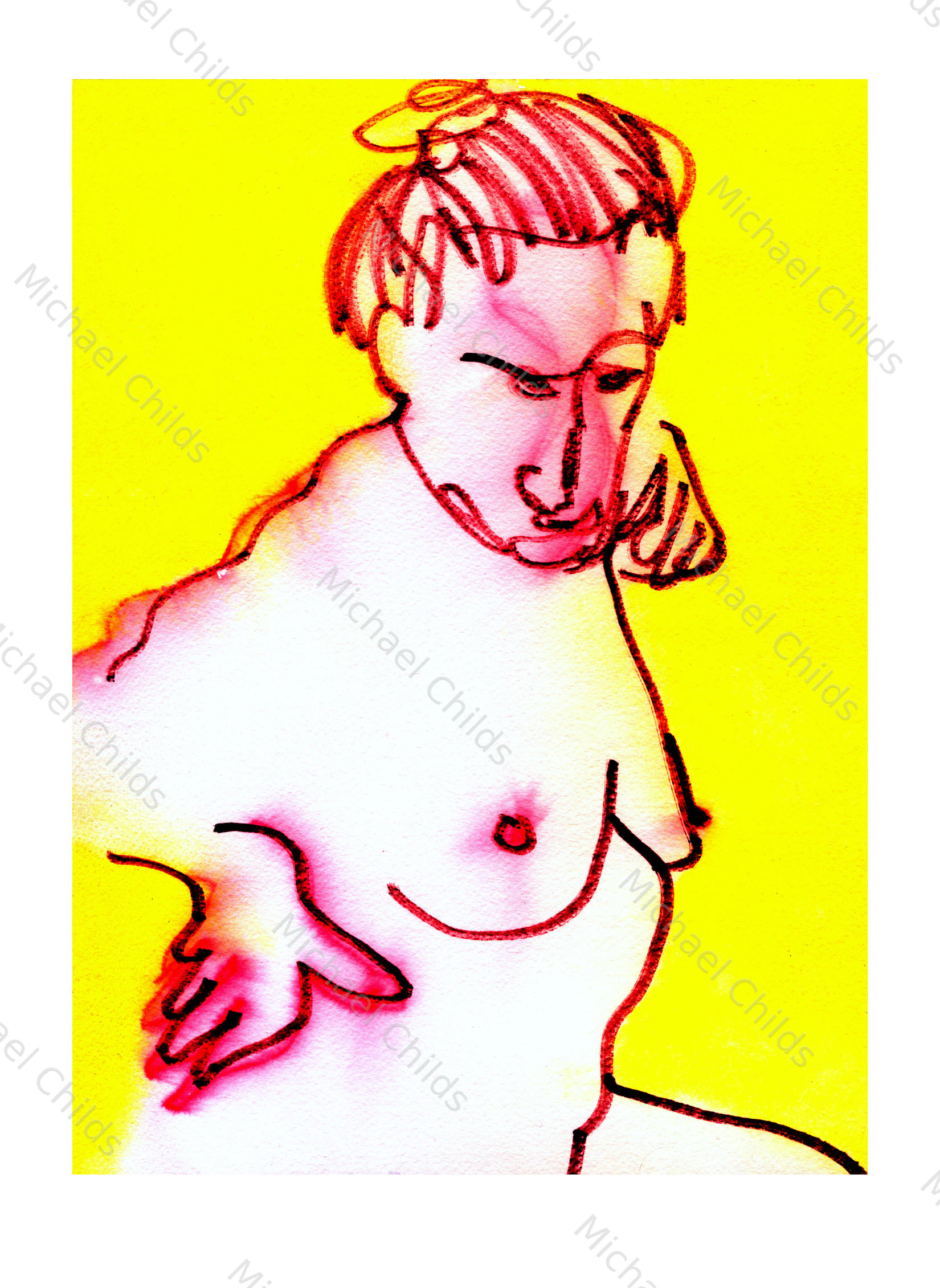 Yellow Red Nude