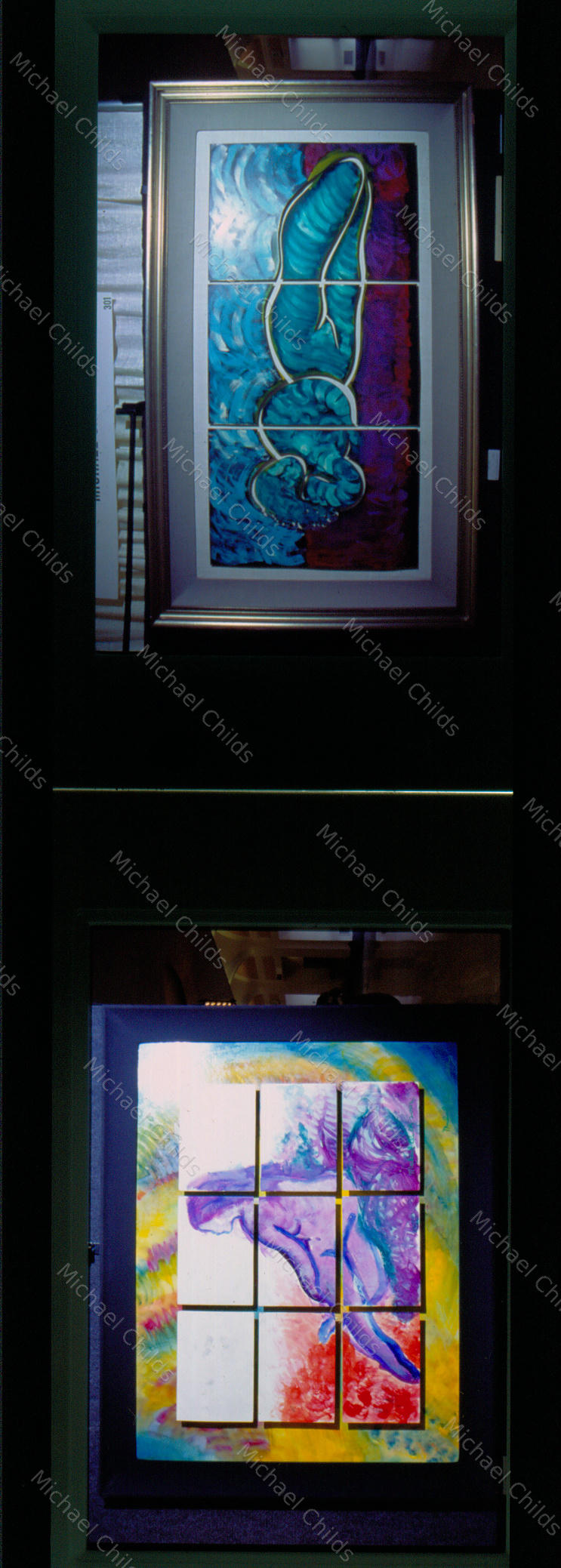 Abstract Glass Panels