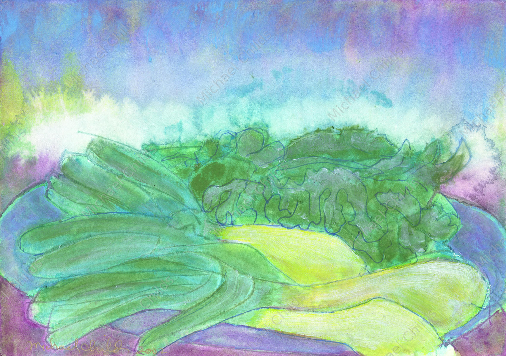 Onion Kale Landscape