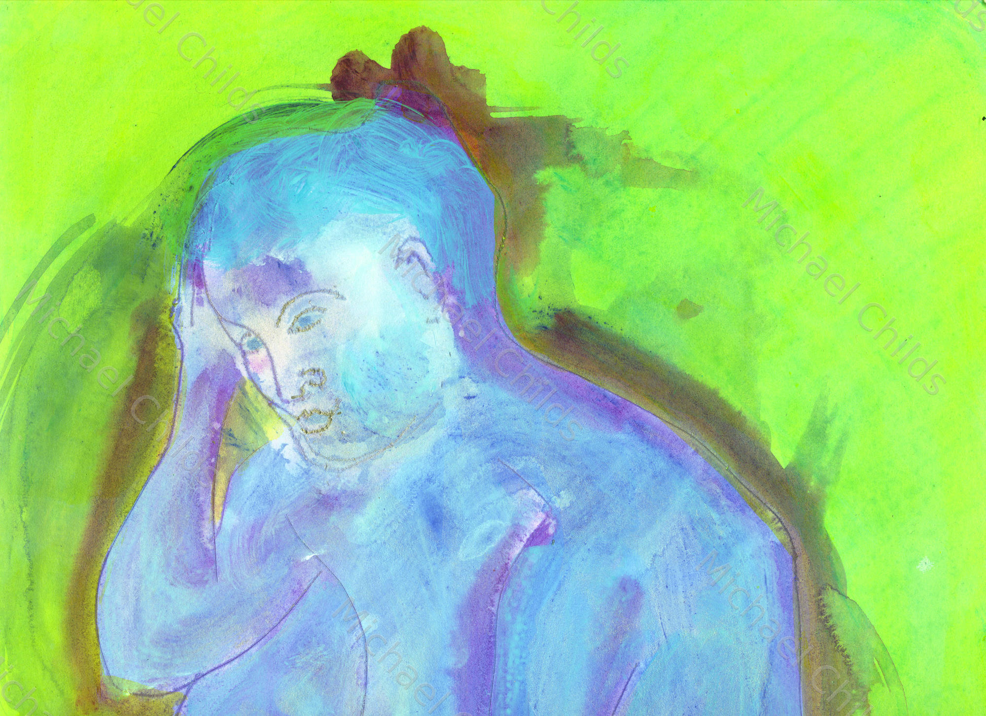Seated and Thoughtful