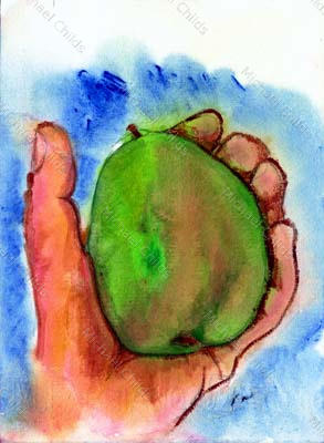 Held Pear