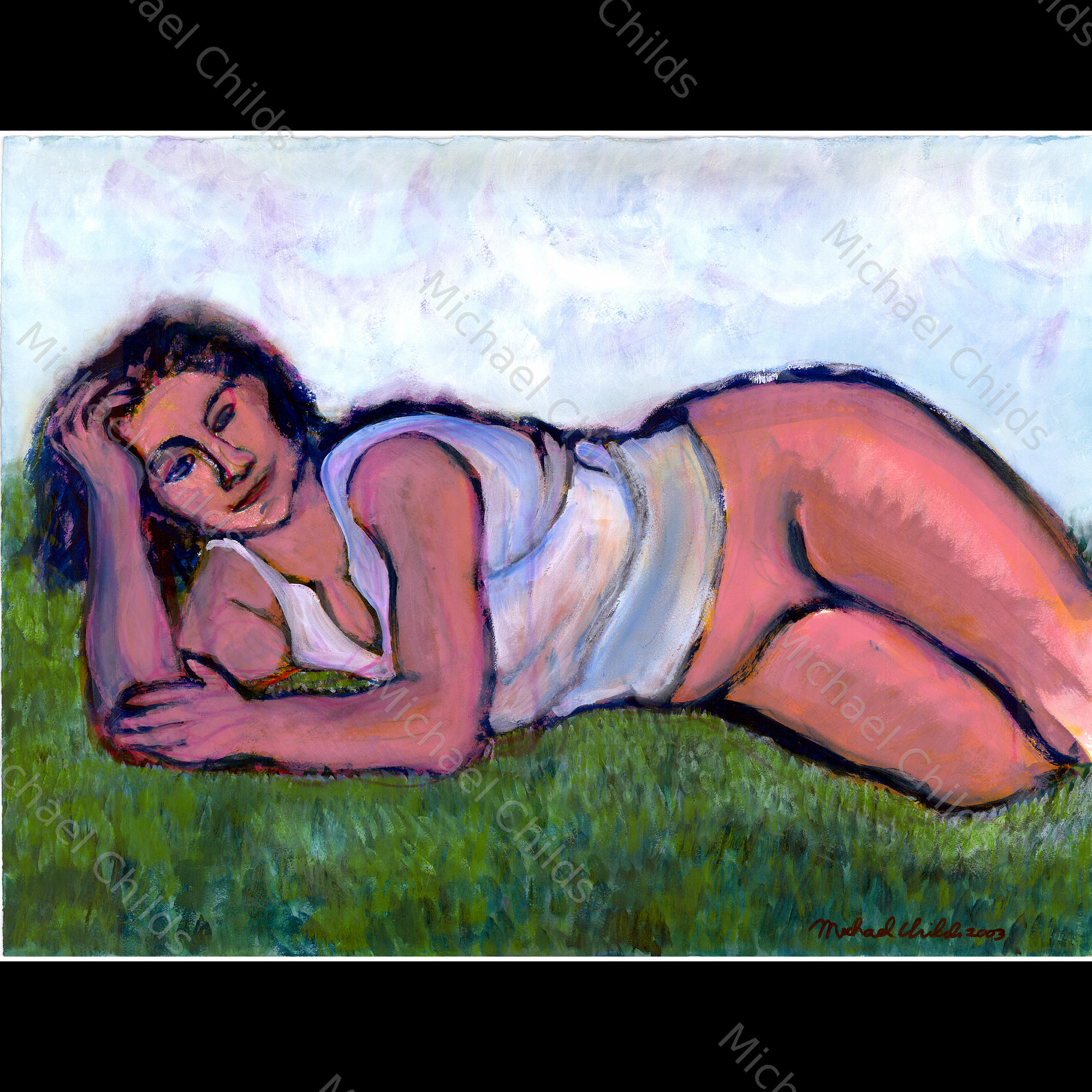 Woman on the Grass
